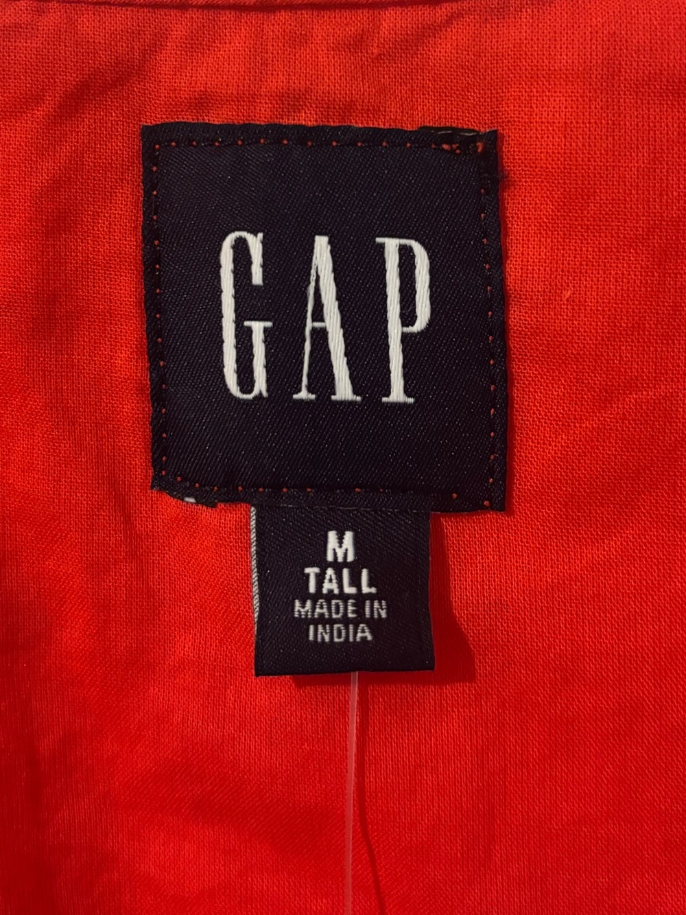 GAP Eyelet Mini Wrap Dress in Tomato Red - Picture 8 of 9